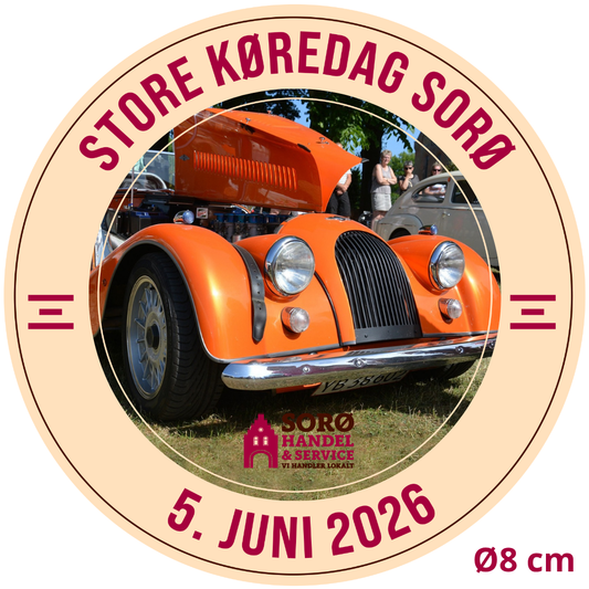 Lille Støtteklistermærke - Store Køredag